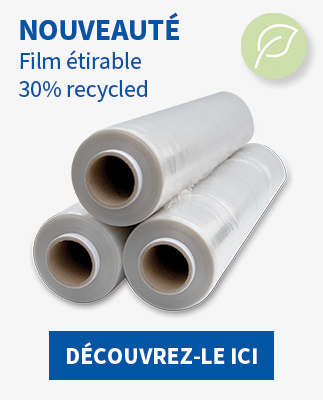 Découvrez notre nouveau film étirable durable 30% Recycled